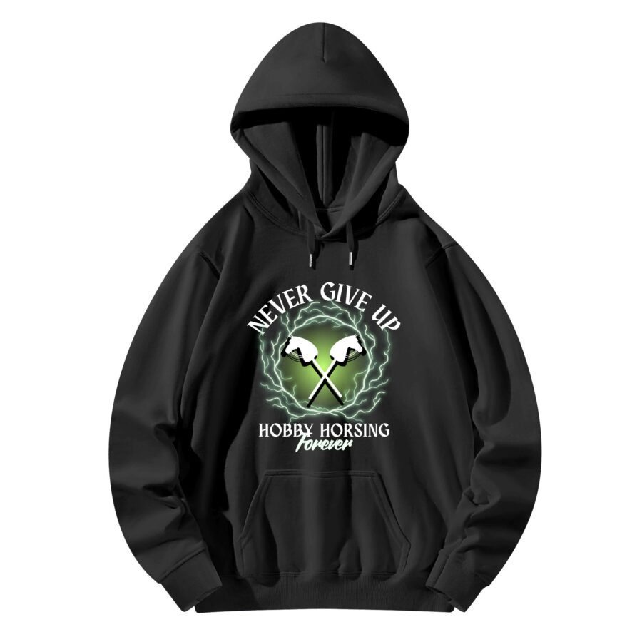 Never Give Up NEON Green Hoodie
