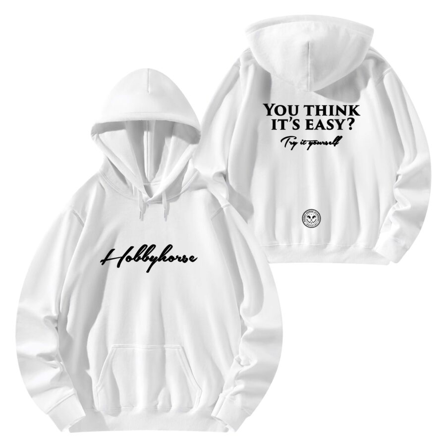 You think it's easy? Hoodie ♥ WHITE