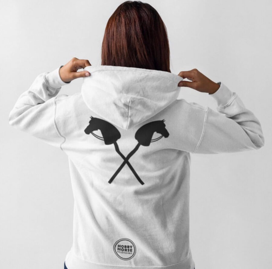 CROSSED HobbyHorses hoodie ❤︎ White