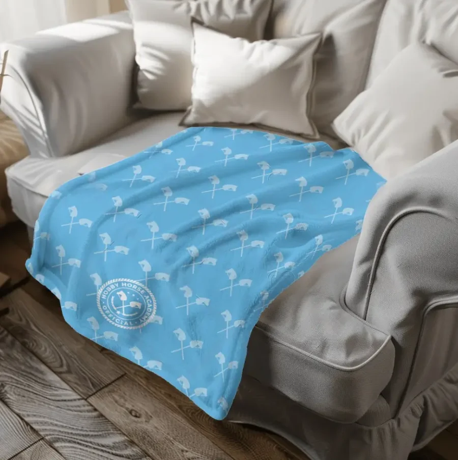 Cozy Hobbyhorse Blanket ♥ BABY BLUE